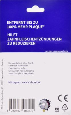 4 Aufsteckbürsten kompatibel für Oral-B Ersatzbürsten Precision Clean