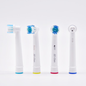 4 Aufsteckbürsten kompatibel für Oral-B Ersatzbürsten Precision Clean