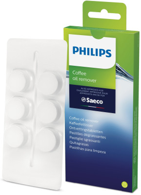 Philips Saeco Pflegeset - Entkalker, Kaffee-Fettlöser-Tabletten, Wasserfilter, Bürste